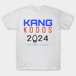 KANG KODOS Alien Simpsons Election 2024 T-Shirt